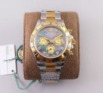 Two Tone Daytona Rolex Cal.4130 Replica Watches - Mother Of Pearl Diamond Dial